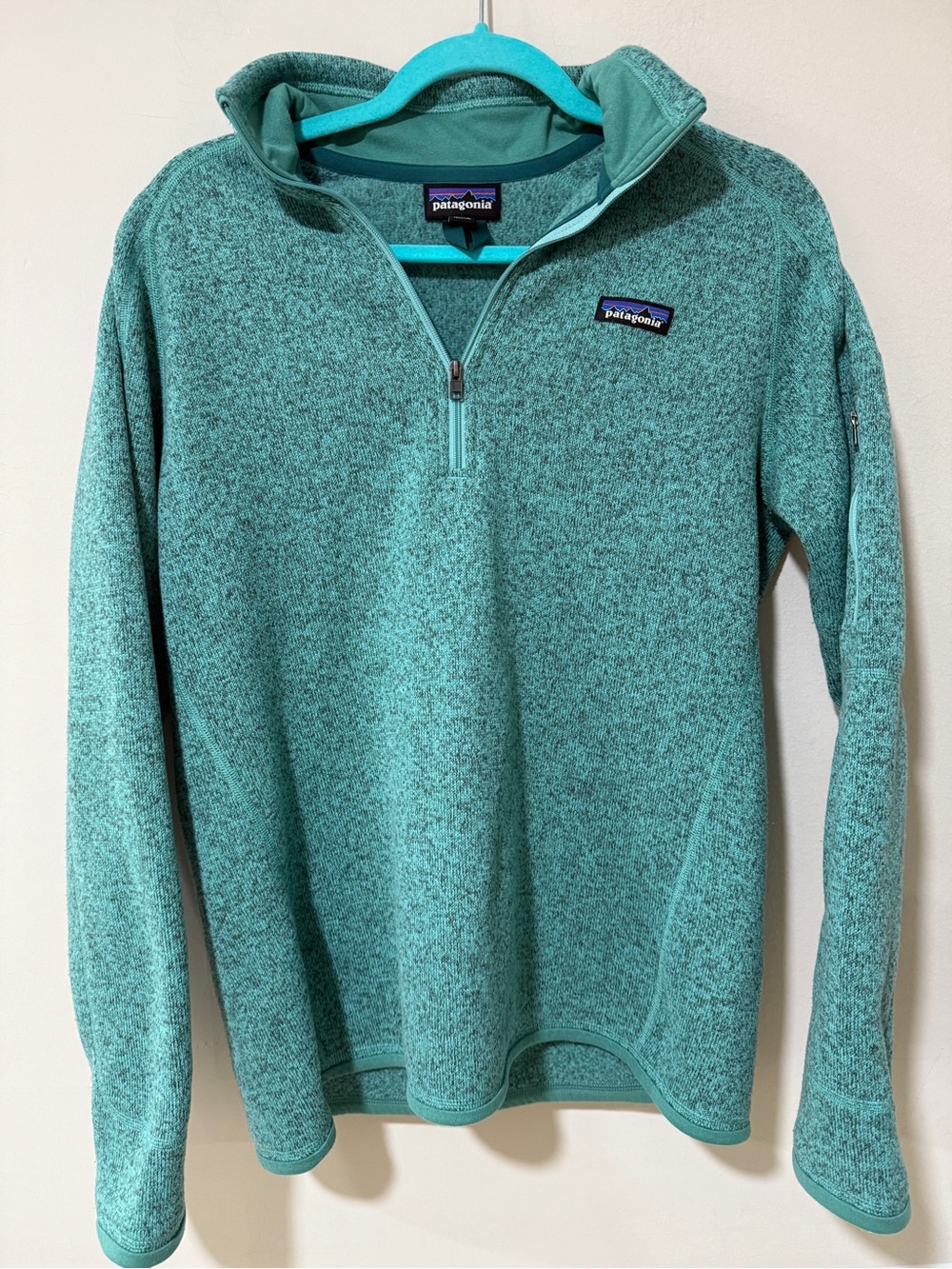 Patagonia Better Sweater Quarter-Zip Fleece Pullover in Seafoam Green